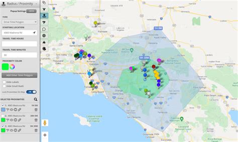 Create a Travel Time Map - Drive Time Radius Map | Maptive