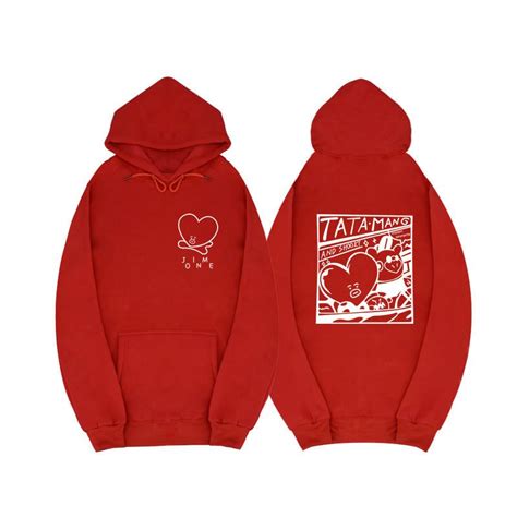 BT21 TATA Animation Print Hoodie - BTS Official Merch | BTS Merchandise