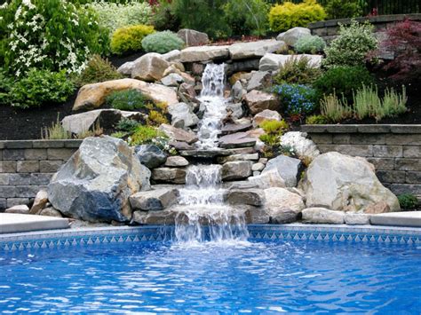 Natural Stone Waterfall Pool - just-imaginee