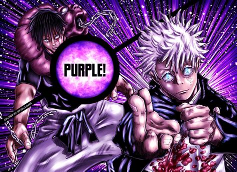 Hollow Technique: Purple | I colored a spread from the Gojo vs Toji ...