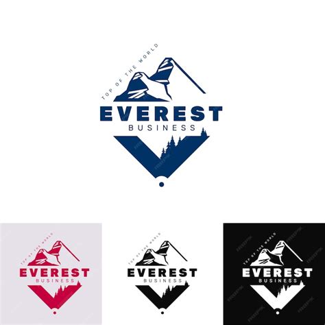 Premium Vector | Hand drawn everest logo design