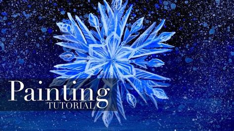 Snowflake | How to Paint a Snowflake | Acrylic Painting Tutorial ...