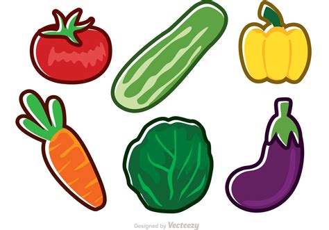 Fresh Vector Vegetable Icons - Download Free Vector Art, Stock Graphics ...