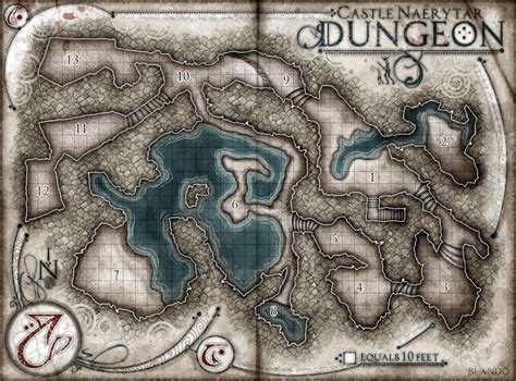 Castle Naerytar - Dungeon | Dungeon, Dungeon maps, Fantasy map