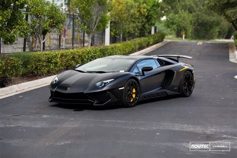 Black Menacing Lamborghini Aventador Boasting a Body Kit | Lamborghini ...