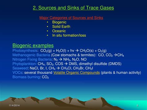 PPT - Composition of Tropospheric Air Sources, Transport, and Sinks of ...