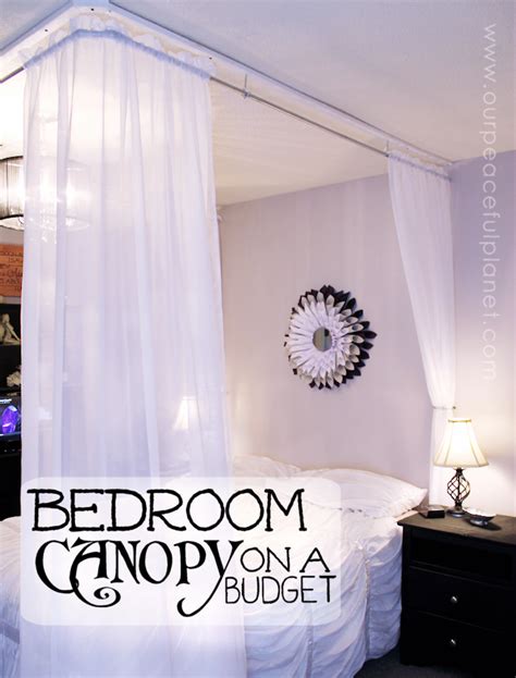 Make an Inexpensive DIY Bed Canopy | Our Peaceful Planet