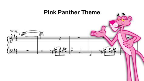 The Pink Panther (Easy/Intermediate Level) (Mancini) Piano Sheet Music ...