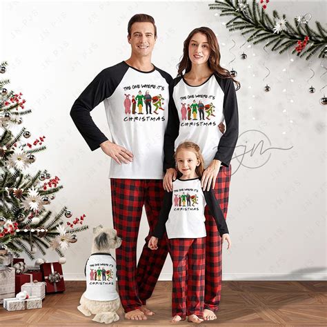 Best Matching Family Christmas Pajamas Movie Friends TV Show ...