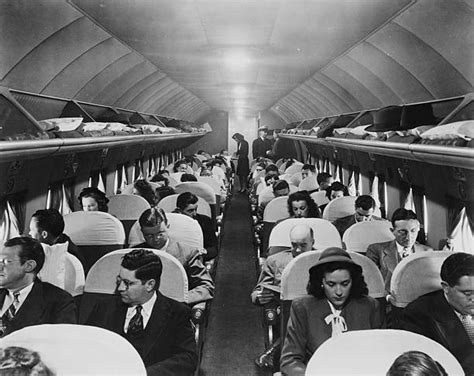 Interior of Douglas DC-4 with Passengers Pictures | Getty Images