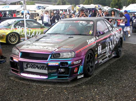 Signal Skyline R34 GT-R drift car | @ Formula D Evergreen Sp… | Flickr