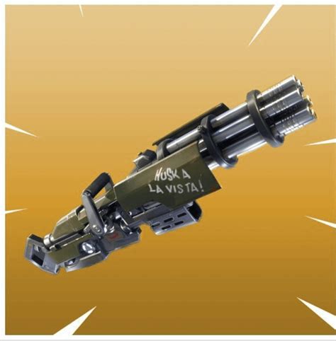 Fortnite should add back the minigun which takes up 2 slots. It's the ...