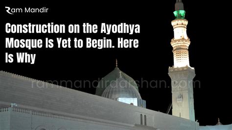 Mosque in Ayodhya will be better than Taj Mahal, says official ...