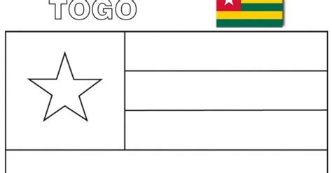 Geography Blog: Coloring page flag Togo