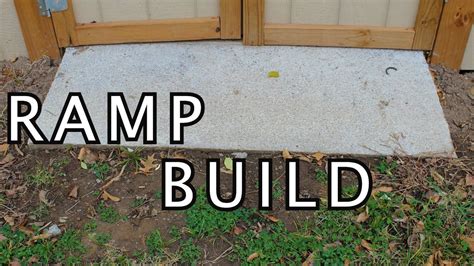 How to build a concrete ramp for shed (DIY) | Shed ramp, Concrete sheds ...