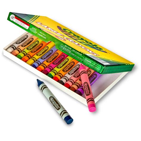 Crayola Large Crayons - Black, Blue, Brown, Green, Orange, Red, Violet ...