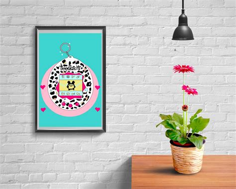 90s Tamagotchi Digital Print // Printable Wall Art, Poster, Digital ...