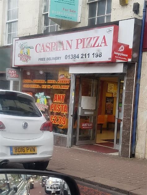 Menu at Caspian Pizza pizzeria, Dudley