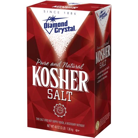 Diamond Crystal Kosher Salt, 3 Pound - Walmart.com