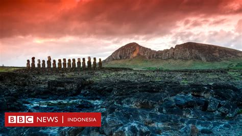 Cerita Moai, patung raksasa "berjalan" di Pulau Paskah yang dibangun ...