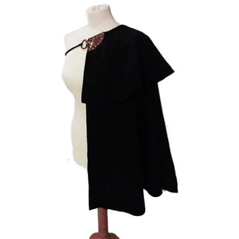 Medieval Single Shoulder Wool Celtic Half Cloak Cape Vintage Gothic ...