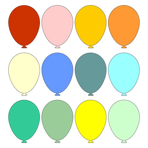 Balloons Printable - Printable Word Searches