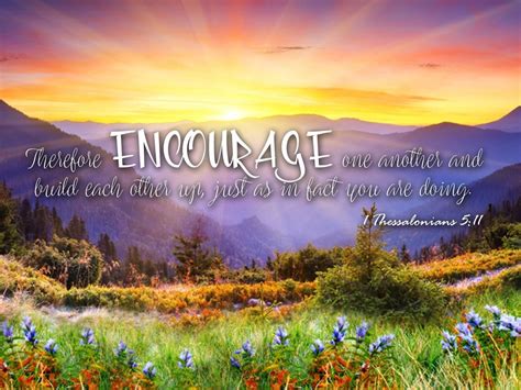 1 Thessalonians 5:11 NIV Encourage One Another Canvas Wall Art Print