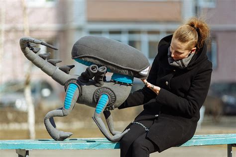 An Adorable Alien Xenomorph Plush Toy