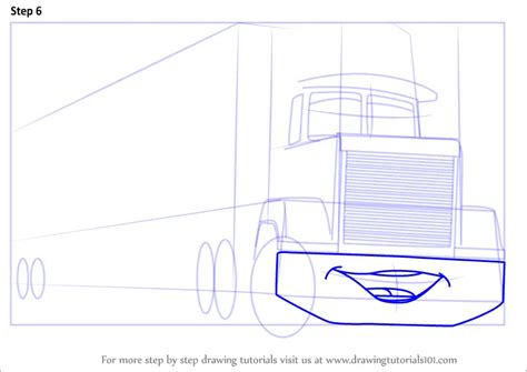 How to Draw Mack from Cars 3 (Cars 3) Step by Step ...