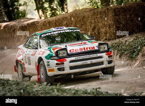 1992 Toyota Celica GT-Four ST185 WRC with driver Gary Le Coadou on the ...