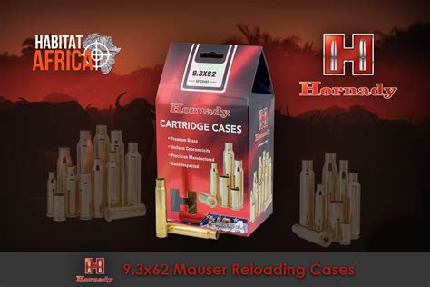 Hornady 9.3X62 Mauser Reloading Brass Cases-Habitat Africa | Reloading