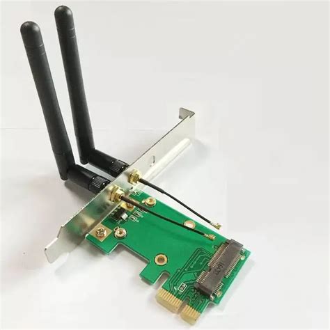 Mini PCI Express mini pcie to PCI E desktop Wireless wifi network card ...