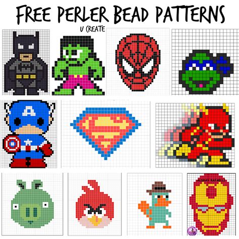 Free Perler Bead Patterns for Kids! - U Create