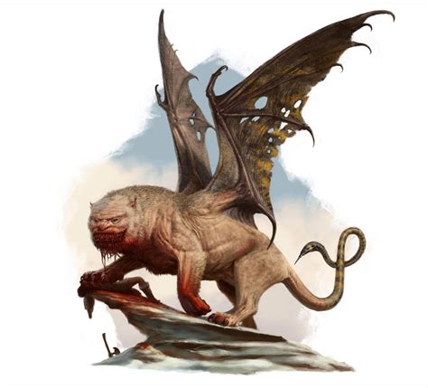 ArtStation - Manticore concept, Russell Marks | Mythical creatures art ...