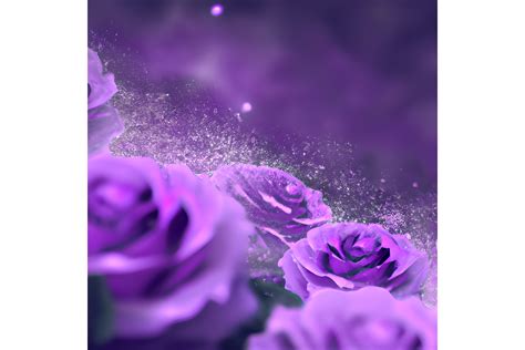 Bright Purple Roses Background Graphic by L. M. Dunn · Creative Fabrica