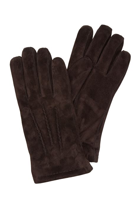 Dark Brown Suede Classic Gloves | Macaroni Tomato