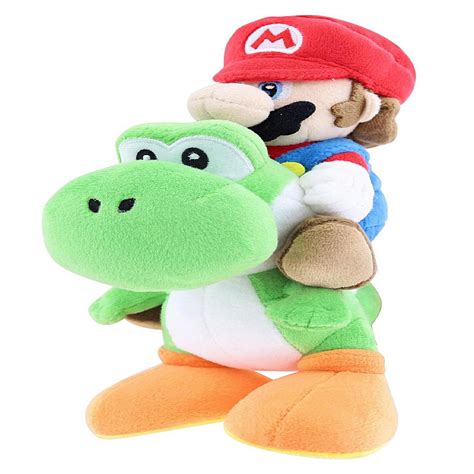 Super Mario All Star Collection 8 Inch Plush Mario Riding Yoshi ...