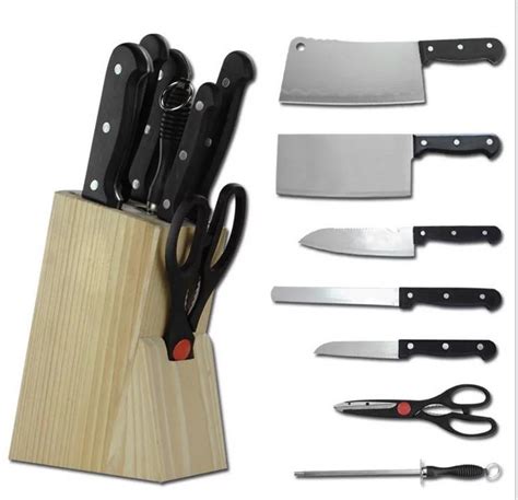 High Quality 7 Pcs Kitchen Knife Set with Stand (Black) | Lazada PH