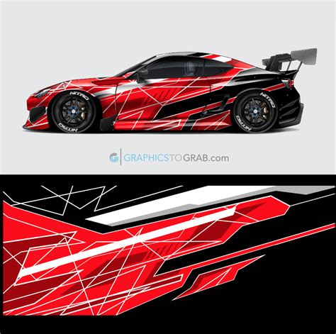 Vehicle wrap vector - livery design - race car wrap