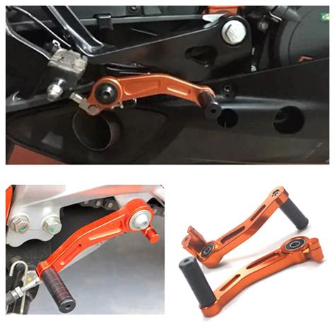 Orange Motorcycle accessories CNC Brake Clutch Gear Pedal Lever ...