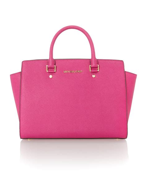 Michael Kors Selma Pink Tote Bag in Pink | Lyst