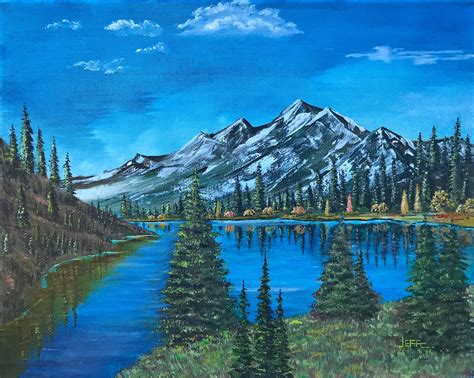 Original oil painting landscape mountains Art & Collectibles Oil ...