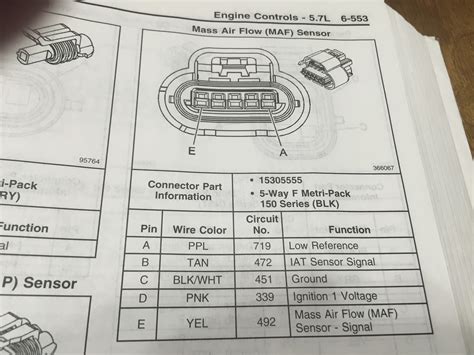 Mass Air Flow Sensor Wiring Diagram