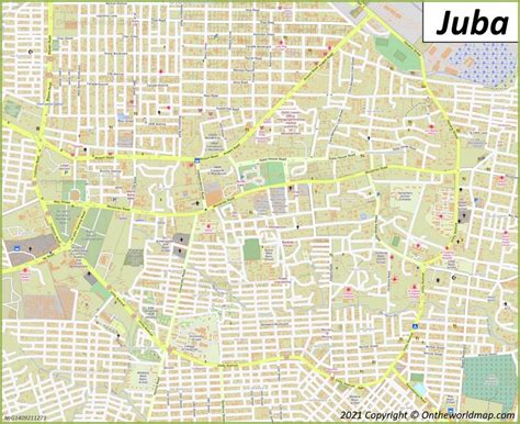 Juba Map | South Sudan | Detailed Maps of Juba