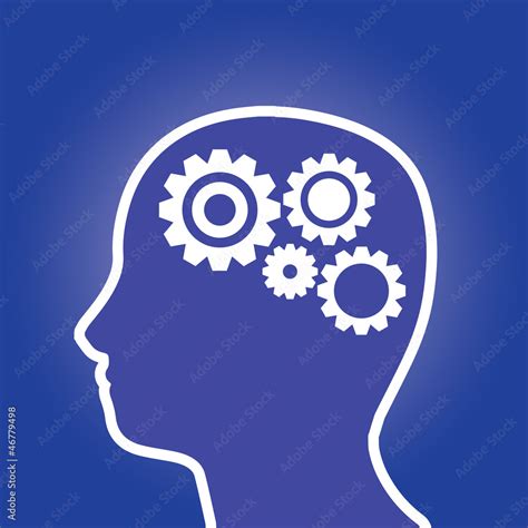 Brain Gears Vector Stock Vector | Adobe Stock