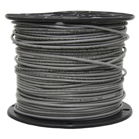 Southwire 500-ft 14-AWG Stranded Grey Copper THHN Wire (By-the-Roll) at ...