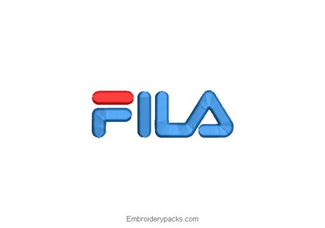 Embroidery Fila logo designs - Embroidery Designs Packs