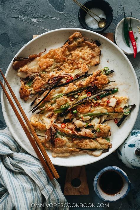 Korean Seafood Pancake (Haemul Pajeon) - Omnivore's Cookbook