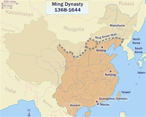 Map Of China During Ming Dynasty - Dorree Kassandra