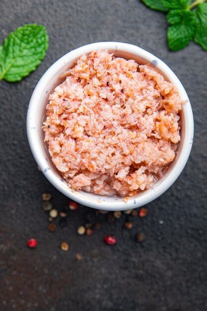 Premium Photo | Krill meat minced atlantic shrimp fresh portion dietary ...